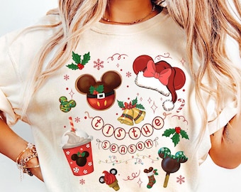 Watercolor Coquette Bow Tis' The Season Christmas Shirt, Mickey's Very Merry Christmas Party 2025 Sweatshirt, Girl Trip, Girly Xma Gift
