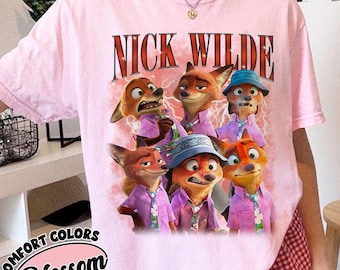 Disney Zootopia Nick Wilde-shirt, Judy Hopps en Nick Wilde T-shirt, Zootopia 2 2025, Disneyland Family Trip 2025