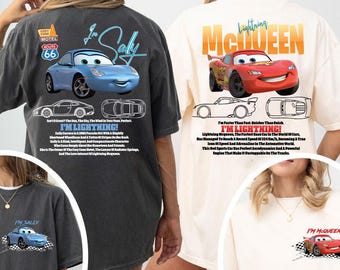 Cars Matching Shirt, Disney Cars T-shirt, Disney Couple Shirts, McQueen SweatShirt, McQueen and Sally Couple Shirt, Couple Matching Shirts