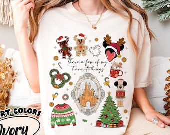 Coquette Bows Disneyland Castle Christmas Shirt, Magic Kingdom Christmas Shirt, Disney Christmas Shirt, Mickey and Friends Christmas Shirt