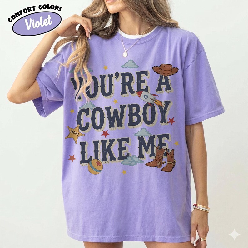 Vintage Tay Story Shirt, You're A Cowboy Like Me Shirt, Toy Story 5 Shirt, WDW Disneyland Family Vacation Trip Tee, Disney Pixar Fest Shirt image 10