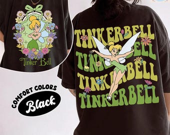 Camiseta da Princesa Tinker Bell, Camiseta Mágica de Fada da Disney, Moletom Tinker Bell da Terra do Nunca, Moletom com Capuz do Peter Pan, Camisetas para Viagem de Meninas à Disneylândia