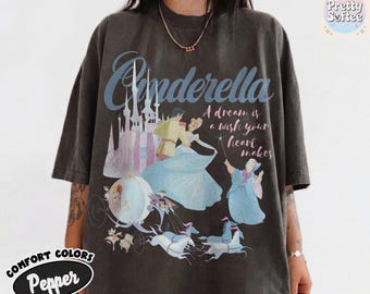 Retro Disney Cinderella Shirt, Walt Disney Princess Shirt, Cinderella Princess Shirt, Disney Family Christmas Matching, Christmas Gift