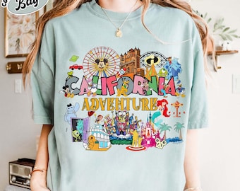Disneyland California Adventure Comfort Colors Shirt, Disneyland Shirt, Walt Disney's Disneyland, Family Disney Trip Shirt,Mickey Toy Story