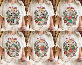 Disney Christmas All Characters Shirt, Mickey's Very Merry Christmas 2025 Shirt, Christmas Group Shirt, Disney Family Christmas Shirt