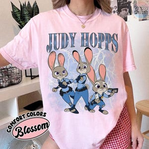 Disney Zootropolis Nick Wilde-tröja, Judy Hopps och Nick Wilde-tröja, Zootropolis 2 2025, Disneyland-familjeresa 2025, Flash-tröja, Chief Bogo bild 2