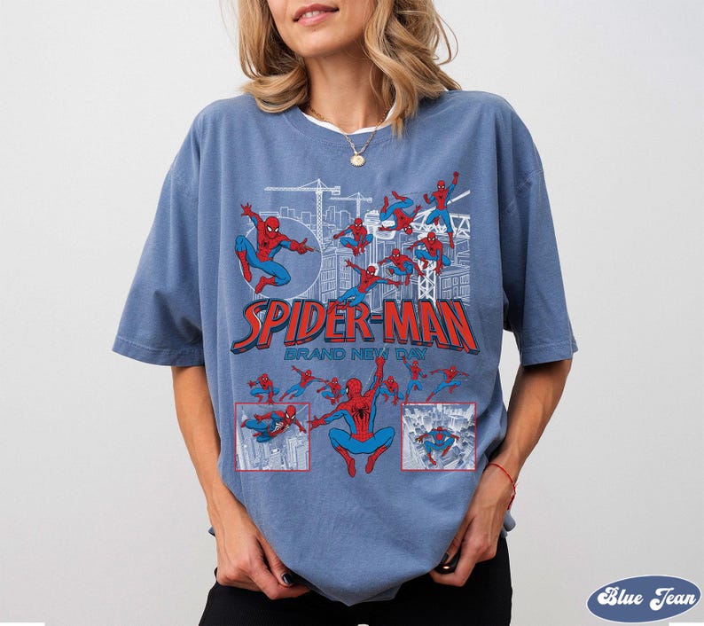 Vintage Spider-Man Brand New Day T-shirt: Spiderman Marvel T-shirt, Tom Holland Spidey T-shirt, MCU Avengers Spiderman T-shirt, Brand New Day T-shirt bild 4