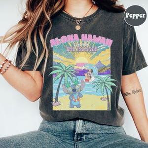 Retro Stitch sommartröja, Disney Lilo & Stitch-filmtröja, Aloha Hawaii Come Visit The Islands-tröja, Happy Stitch 626 Day 26 juni-tröja