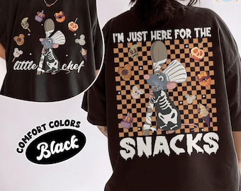 Kleiner Koch Remy Halloween Comfort Farben Shirt, Lustiges Ratatouille Koch Sweatshirt, Nur hier für das Snack T-Shirt, Pixar Ratatouille T-Shirt