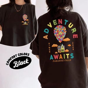 Disney Pixar Up Shirt, Adventure Since 2009 Tee, Adventure Awaits Rainbow Balloons Shirt, Up Movie T-Shirt, Paradise Falls Sweatshirt