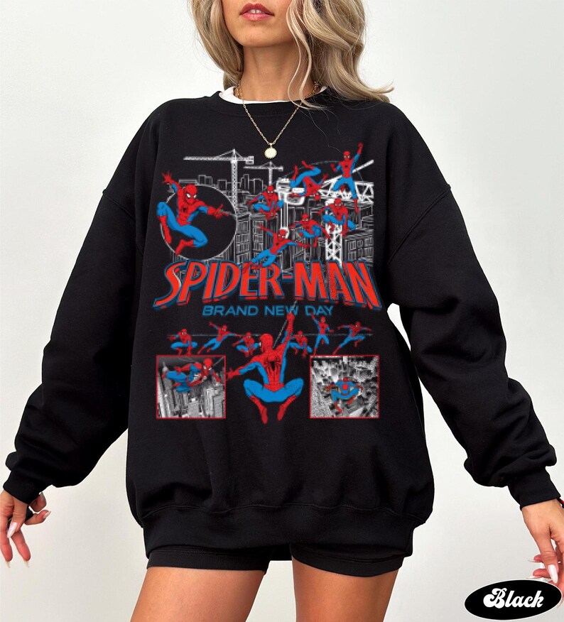 Vintage Spider-Man Brand New Day T-shirt: Spiderman Marvel T-shirt, Tom Holland Spidey T-shirt, MCU Avengers Spiderman T-shirt, Brand New Day T-shirt bild 9