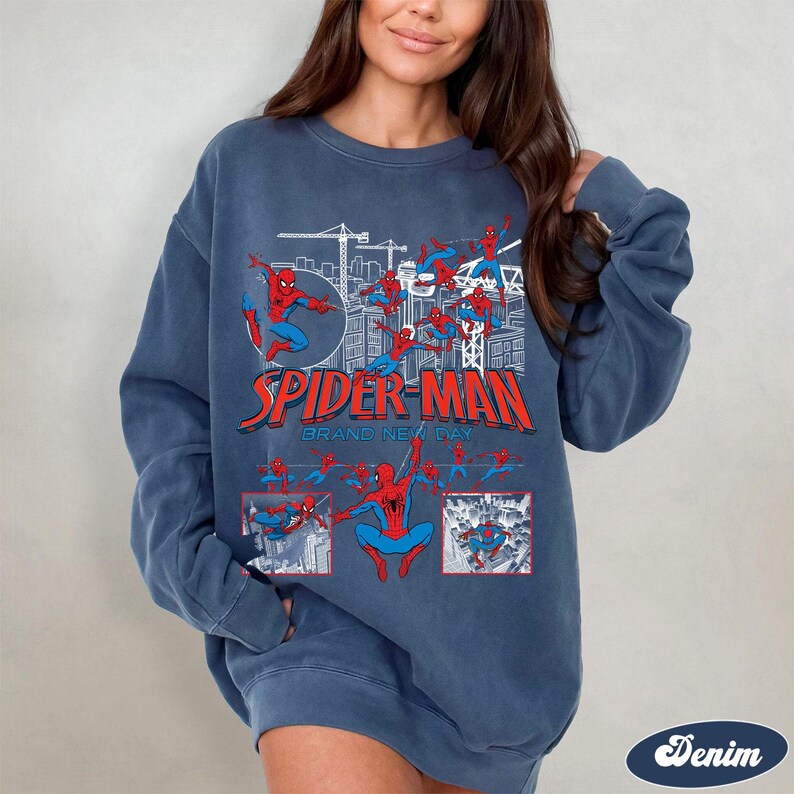 Vintage Spider-Man Brand New Day T-shirt: Spiderman Marvel T-shirt, Tom Holland Spidey T-shirt, MCU Avengers Spiderman T-shirt, Brand New Day T-shirt bild 8