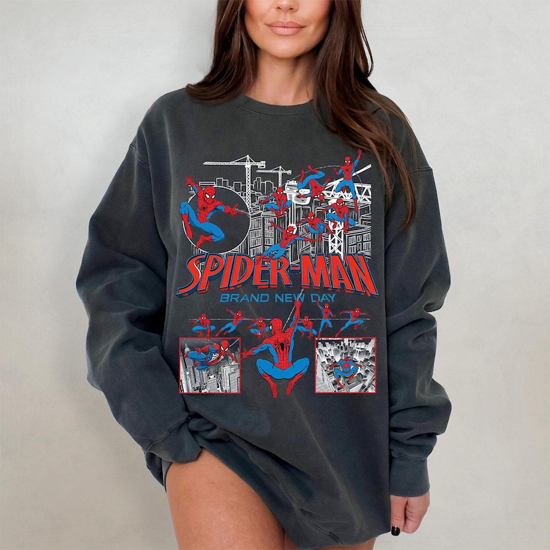Vintage Spider-Man Brand New Day T-shirt: Spiderman Marvel T-shirt, Tom Holland Spidey T-shirt, MCU Avengers Spiderman T-shirt, Brand New Day T-shirt bild 7