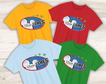 Retro Disney Channel Games Logo Classic Squad Matching Shirt, Disney Mickey Gaming Tee, Channel Games Team Shirt, Disneyland Family Gift