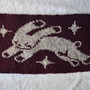 天空のウサギのタペストリー - PDF編み物パターン