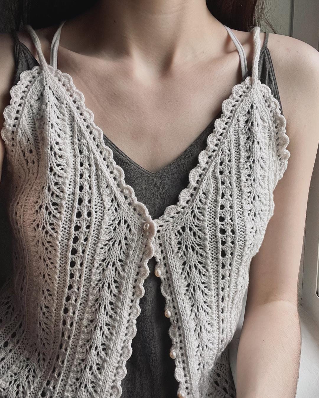 Lace Knit Top - Etsy