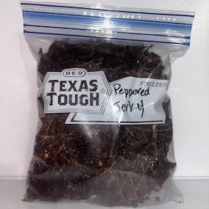 1/2 Pound - Peppered Beef Jerky - Handcrafted Thin & Crispy - Gift for Friends and Family