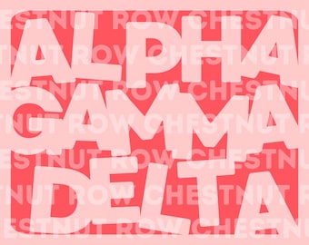 Alpha Gamma Delta Sorority Wall Art Digital Poster Designs Aesthetic Preppy Cute Old Money Simple AGD