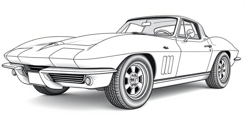 Classic Cars Coloring Pages: 40 Printable Art Designs (digital Download ...