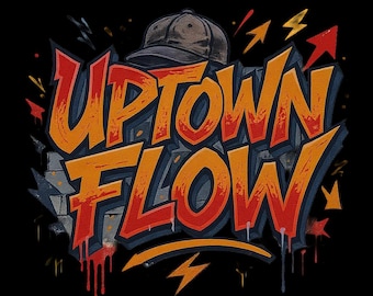 Hip Hop PNG Bundle: 100 Streetwear Urban Art Designs (Digital Download)