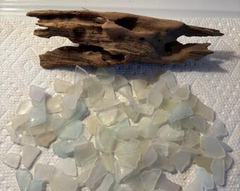 Sea Glass Pieces Bulk/White/half pound/120