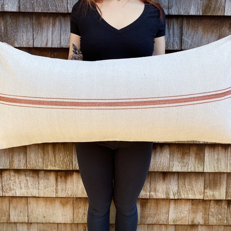 Cotton Striped Lumbar Pillow main image 1