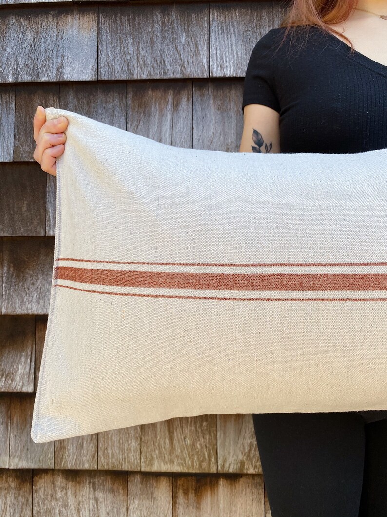 Boho Farmhouse Pillow Cover Large Farmhouse Pillow Extra Etsy