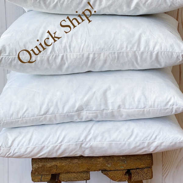 Down and Feather Pillow Inserts Etsy