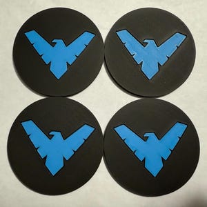 3D Printed Nightwing DC Coasters(Set of 4)