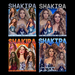 Shakira World Tour T-Shirt PNG Design Bundle: Bootleg Tee bereit zum Druck ( Digitaler Download )