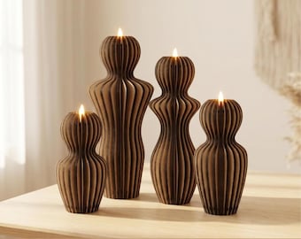 Family candle holder SVG files, Laser cut people shaped tealight lamp bundle, Set of 4 decors, Tea light candlesticks, DIY home decor file