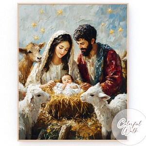 Native Jesus, Christmas Jesus baby, Worship Christianity, Mary and Joseph, Illustrated Jesus, Bethlehem nativity, LDS DIGITAL DOWNLOAD