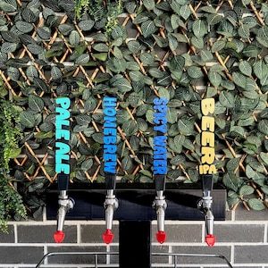Standard Custom Beer Tap Handle - Colour Text Handles