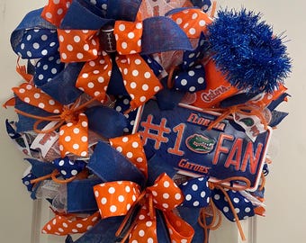 Gators Wreath, University Of Florida Wreath, Collegiate Wreath