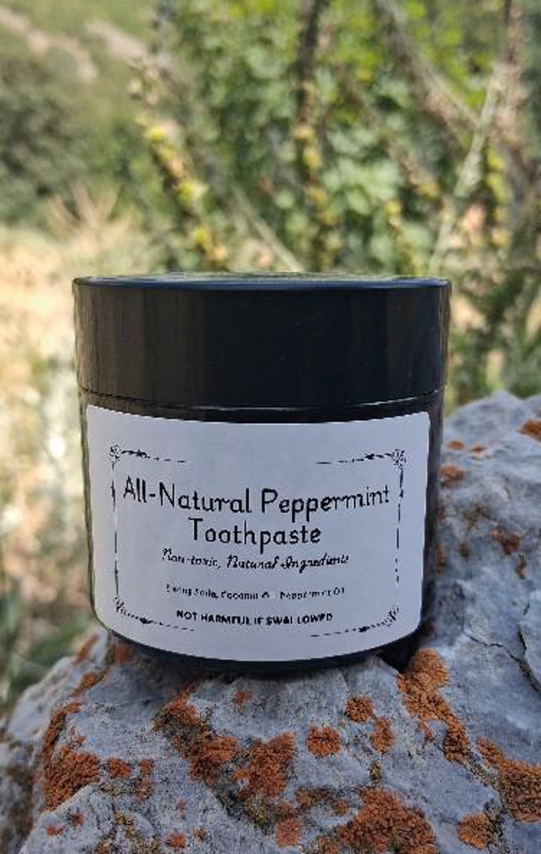 All-natural Peppermint Toothpaste - Etsy