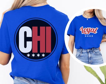 Camiseta de béisbol de Chicago, camiseta de los Cubs, camiseta de los Cubbies, camiseta de béisbol para el día del partido, regalo para ella, ropa de béisbol de los Cubs, día del partido, Cubbies