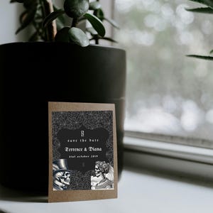 Gothic Wedding Invitation Template - Canva