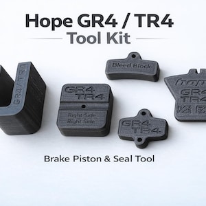 Kit de ferramentas para freio Hope Tech GR4 TR4 – Ferramenta para freio de mountain bike Hope GR4 TR4 – Ferramenta para pinça de freio MTB – Ferramenta para manutenção de pinça – Ferramenta para reparo de bicicletas