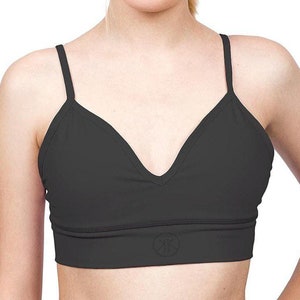 Sports Bras for Women V-Neck, Running Yoga Crop Tank, Top Thin Strap Sports Bra, Medium Support, Workout Sports Bra, Fitness Clothe