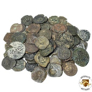 Bulk Lot of 10 Authentic Pirate-Era Coins from the Spanish Empire