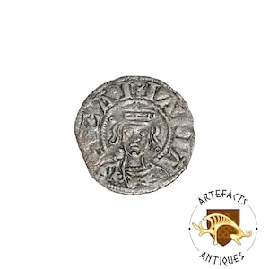 Silver Crusader Era Virgin Mary Coin 1200-1300 AD | Antique Crusade Artifact | Medieval Clermont Denier