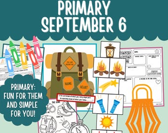 Primary September 6th Primary Lesson Plan Printable LDS Come Follow Me 2026 Primary Ideas August 31 - September 6 Praise the Lord Psalms