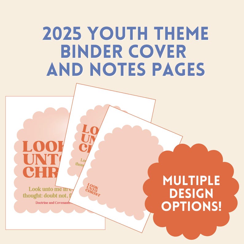 2025 LDS Young Women Planner Binder Presidency Leadership Look Unto ...