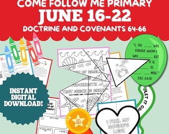 Plan de lección de la Primaria del 16 al 22 de junio SUD Ven, sígueme 2025 Doctrina y Convenios El Señor requiere el corazón y una mente dispuesta Rompecabezas