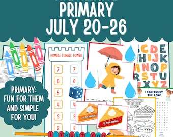 Primaria del 20 al 26 de julio Plan de lección para la Primaria Imprimible SUD Ven, sígueme 2026 Ideas para la Primaria 26 de julio Nuestros ojos están sobre ti