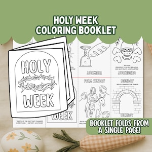 Manualidad para colorear imprimible de Semana Santa Folleto de actividades de Pascua 2026 Página para colorear de la Semana Santa de la Primaria SUD Semana Santa para niños Historia de la Resurrección