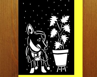 Bonnie says "Plants love rainwater!" Greeting Card