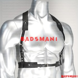 Harness For Men, Men Body Chest Harness, Male Chest Harness, Clubwear, Rave Clothing, Men&#39;s Harness, Arm Harness, Mens Chest Rig,