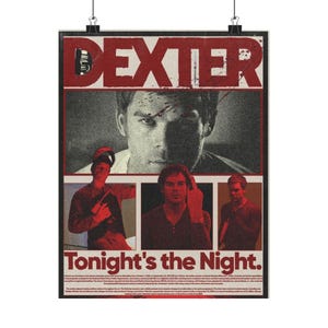 Dexter Inspired Matte Vertical Posters | Wall Art, Home Decor, Gift for Fans, Movie Night Decor, Unique Room Decor