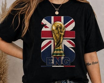 England 2026 Fußball-Shirt, englisches Fußball-Fan-T-Shirt, englisches Fußball-Fan-T-Shirt, englisches Fußball-Fan-T-Shirt, englisches Fußball-2026-T-Stück